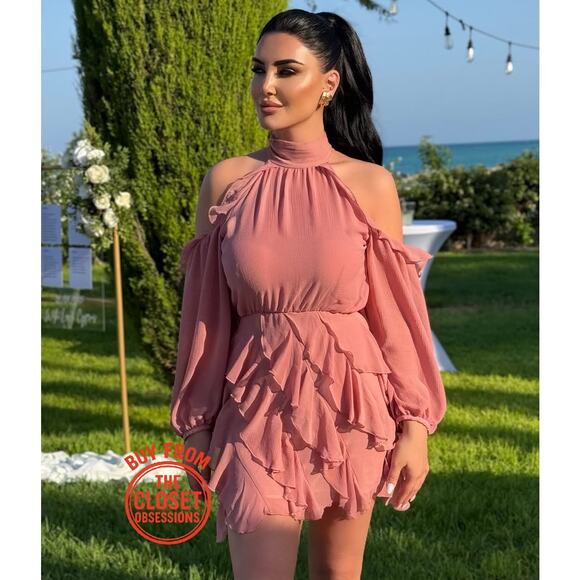 ZARA BLOGGER FAVE!!! High Collar Mini Dress NWT LAST ONE!!! - Picture 4 of 16